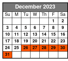 New York City Explorer Pass 3 Choice Pass December Schedule