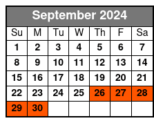 New York City Explorer Pass 3 Choice Pass September Schedule