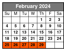New York City Explorer Pass 7 Choice Pass February Schedule