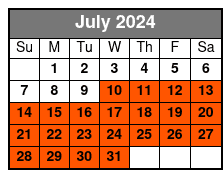New York City Explorer Pass 6 Choice Pass July Schedule