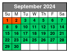Express Cruise September Schedule