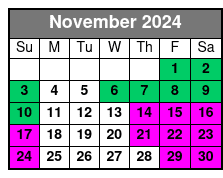 Express Cruise November Schedule