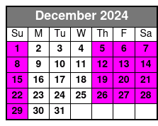Express Cruise December Schedule