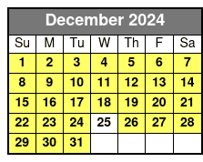 Landmarks Cruise December Schedule