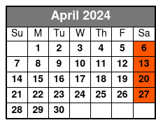 Spirit of New York City Buffet Lunch Cruise April Schedule
