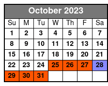 The Superhero Walking Tour of New York October Schedule