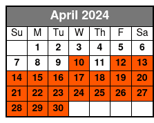 Exclusive April Schedule