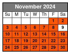 Exclusive November Schedule