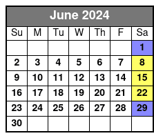 Sunrise Experience June Schedule
