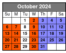 Departure October Schedule