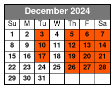 Bus Tour + Tor Observatory December Schedule