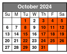 Glass-Top + Tor Observatory October Schedule