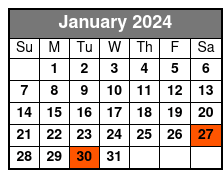 NYC at Night Bus Tour January Schedule