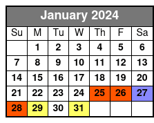 Morning Tours January Schedule