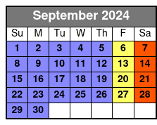 Balcony September Schedule