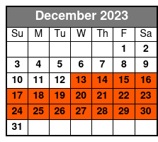 Electric Menu December Schedule