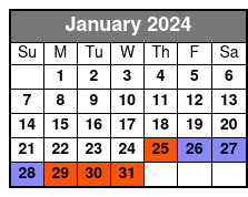 Group Tour January Schedule