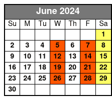 10am Tour June Schedule