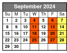 10am Tour September Schedule