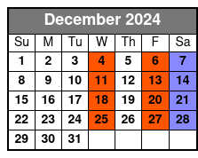 10am Tour December Schedule