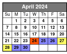 Cruise Timed Ticket April Schedule