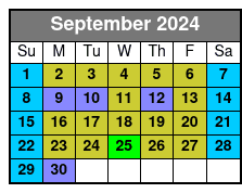 Cruise Timed Ticket September Schedule