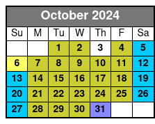 Cruise Timed Ticket October Schedule