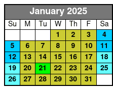 Cruise Timed Ticket January Schedule