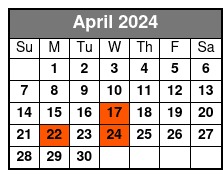 Am Departure April Schedule