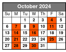 Am Departure October Schedule