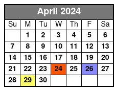 Start Times April Schedule