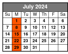 9:00am - Mon July Schedule
