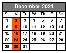 9:00am - Mon December Schedule