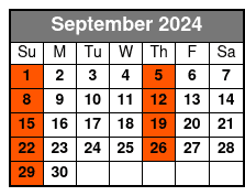 1:00pm - Sun September Schedule
