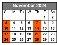 1:00pm - Sun November Schedule