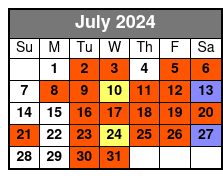 Shearwater Classic Schooner July Schedule