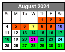 Shearwater Classic Schooner August Schedule