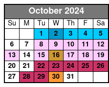 Shearwater Classic Schooner October Schedule