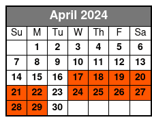 Tour Only April Schedule