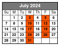 8:00am July Schedule