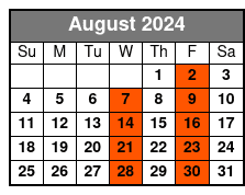8:00am August Schedule