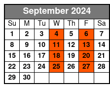 8:00am September Schedule