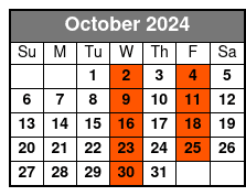 8:00am October Schedule