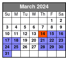 Catacombs by Candlelight March Schedule