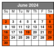 Afternoon 13:00 June Schedule