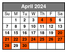 Evening 16:00 April Schedule