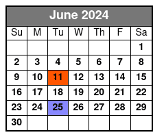 Live Jazz Sail Option June Schedule