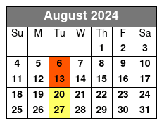 Live Jazz Sail Option August Schedule