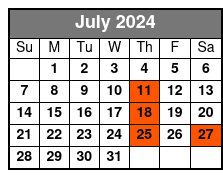 Tour July Schedule