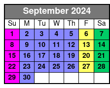 11:00 September Schedule